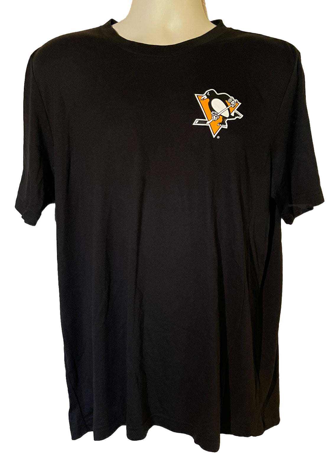 Pittsburgh Penguins Adidas Black Hockey Club Triblend T-Shirt