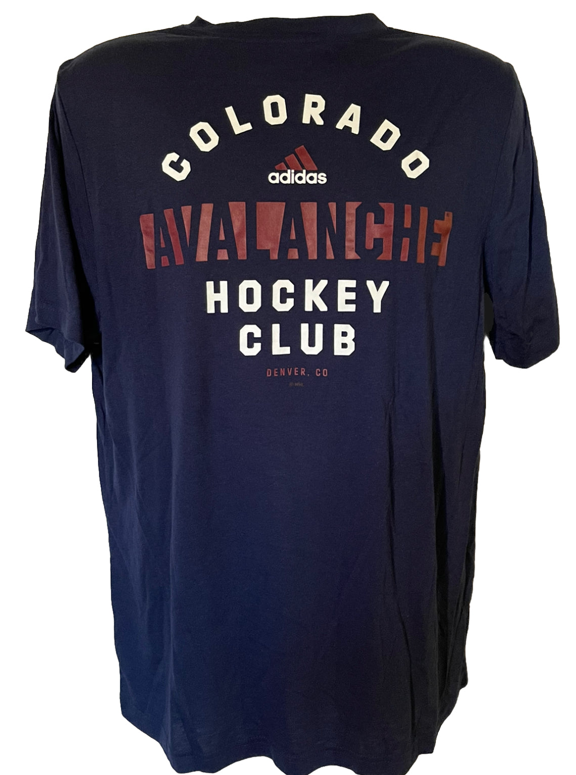 Colorado Avalanche Adidas Navy Blue Hockey Club Triblend T-Shirt