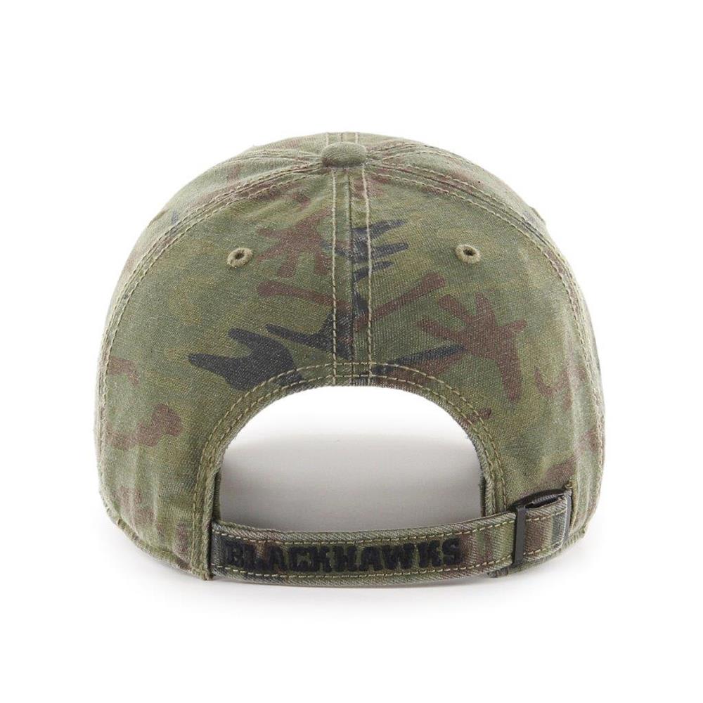 Chicago Blackhawks '47 Brand Camo Movement Clean Up Adjustable Dad Hat
