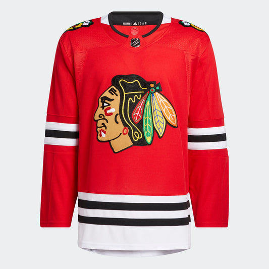 Chicago Blackhawks Adidas Authentic Blank Red Home Player Jersey