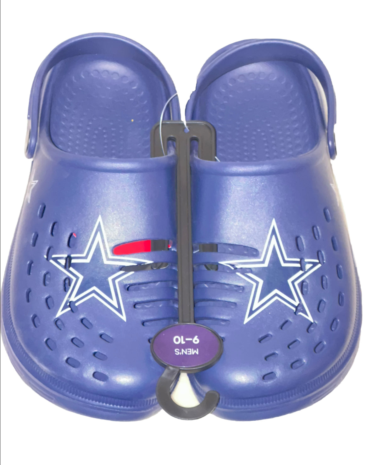 Dallas Cowboys FOCO Brand Navy Blue Men's Big Logo Solid Clog With Strap