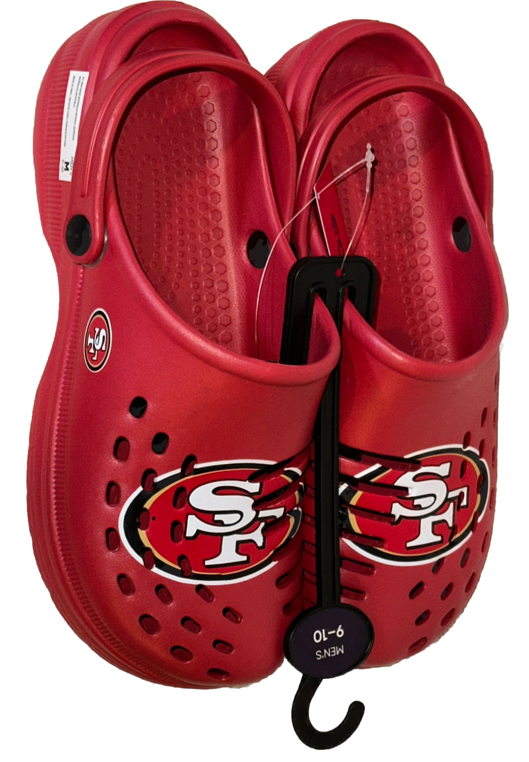 San Francisco 49ers FOCO Brand Red Men's Big Logo Solid Clog With Strap