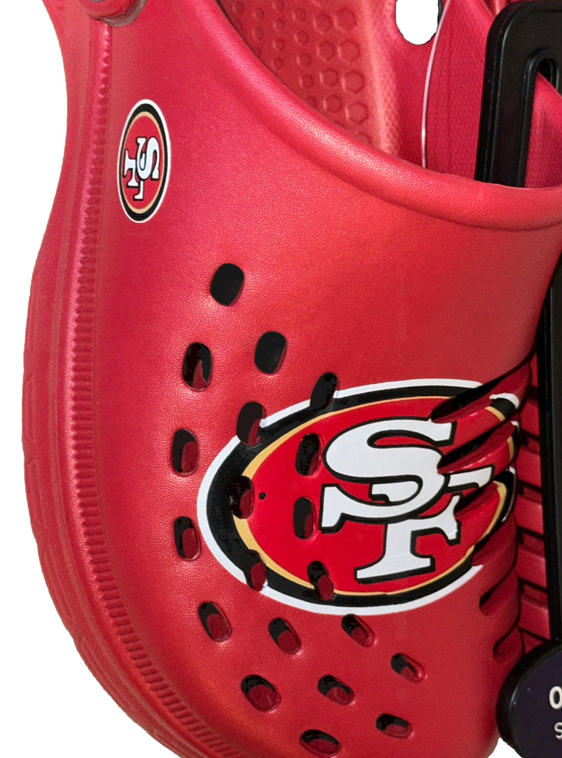 San Francisco 49ers FOCO Brand Red Men's Big Logo Solid Clog With Strap