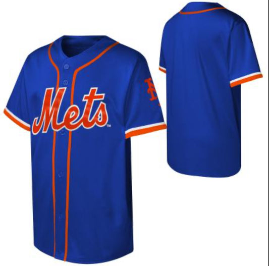Youth New York Mets Outerstuff Blue Fashion Baseball Jersey