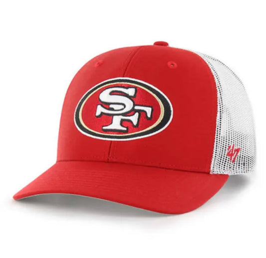 San Francisco 49ers '47 Brand Red Trucker Adjustable Backstrap Hat