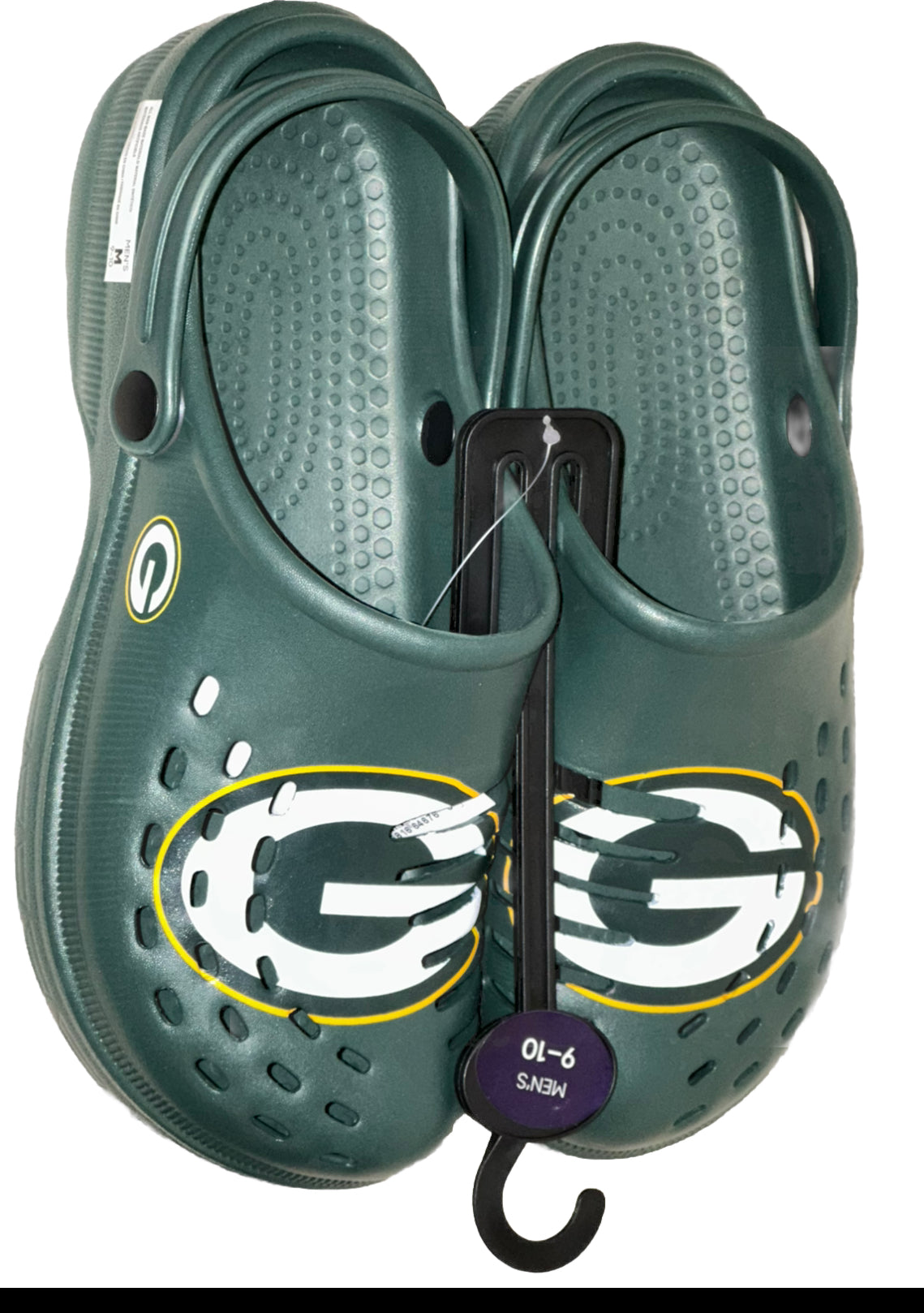 Green Bay Packers FOCO Brand Green Men's Big Logo Solid Clog With Strap