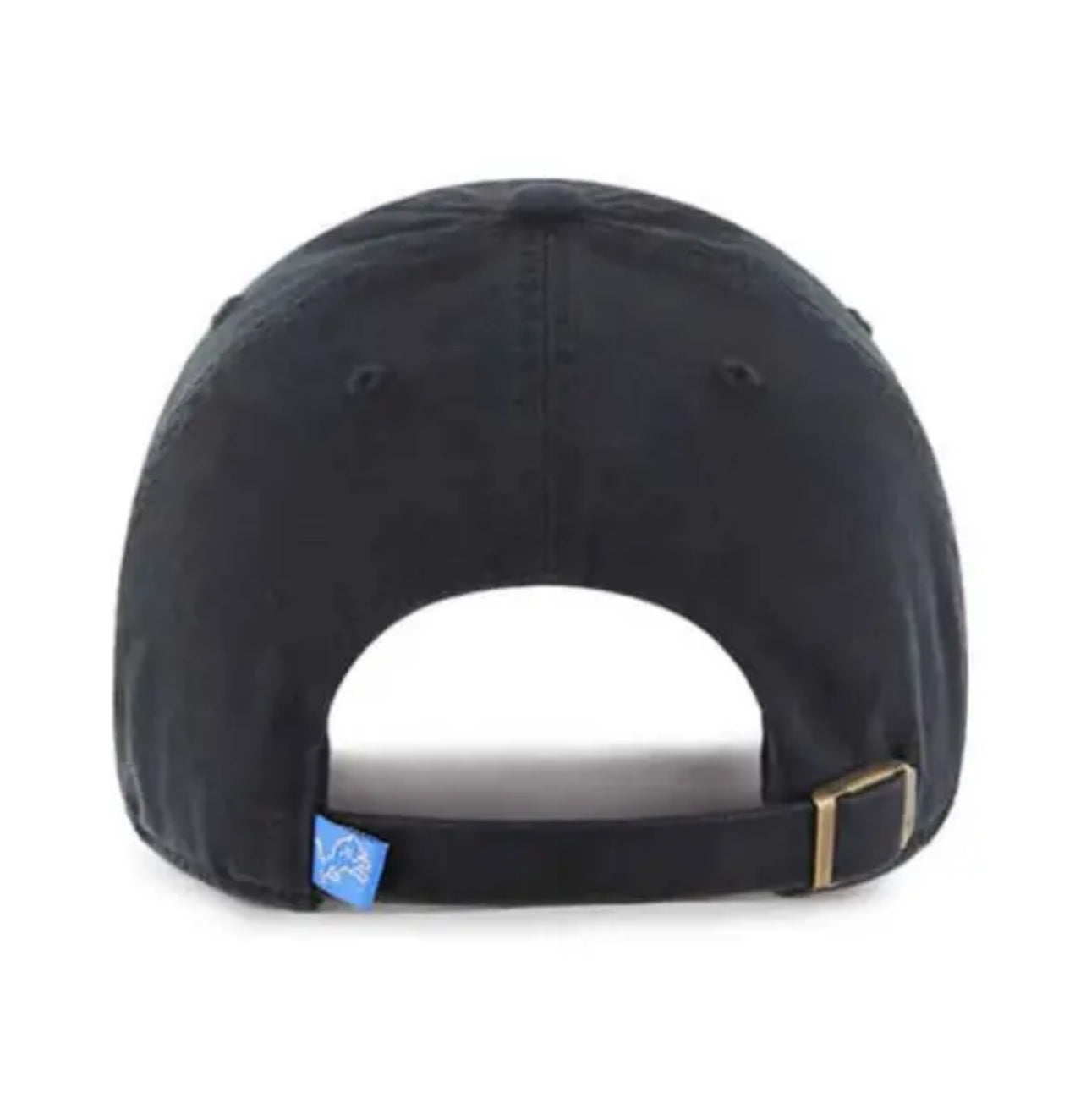 Kids Detroit Lions '47 Brand Black Clean Up Adjustable Dad Hat
