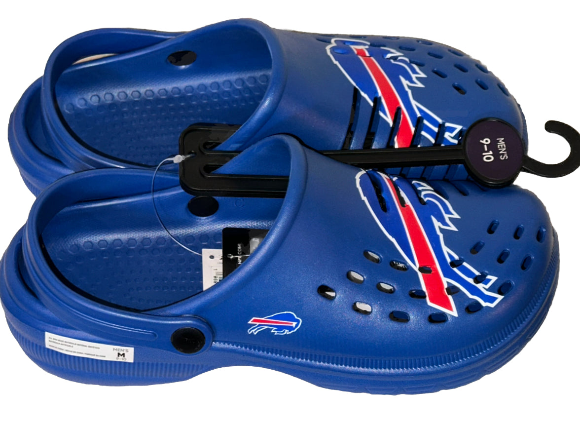 Buffalo Bills FOCO Brand Blue Men's Big Logo Solid Clog With Strap