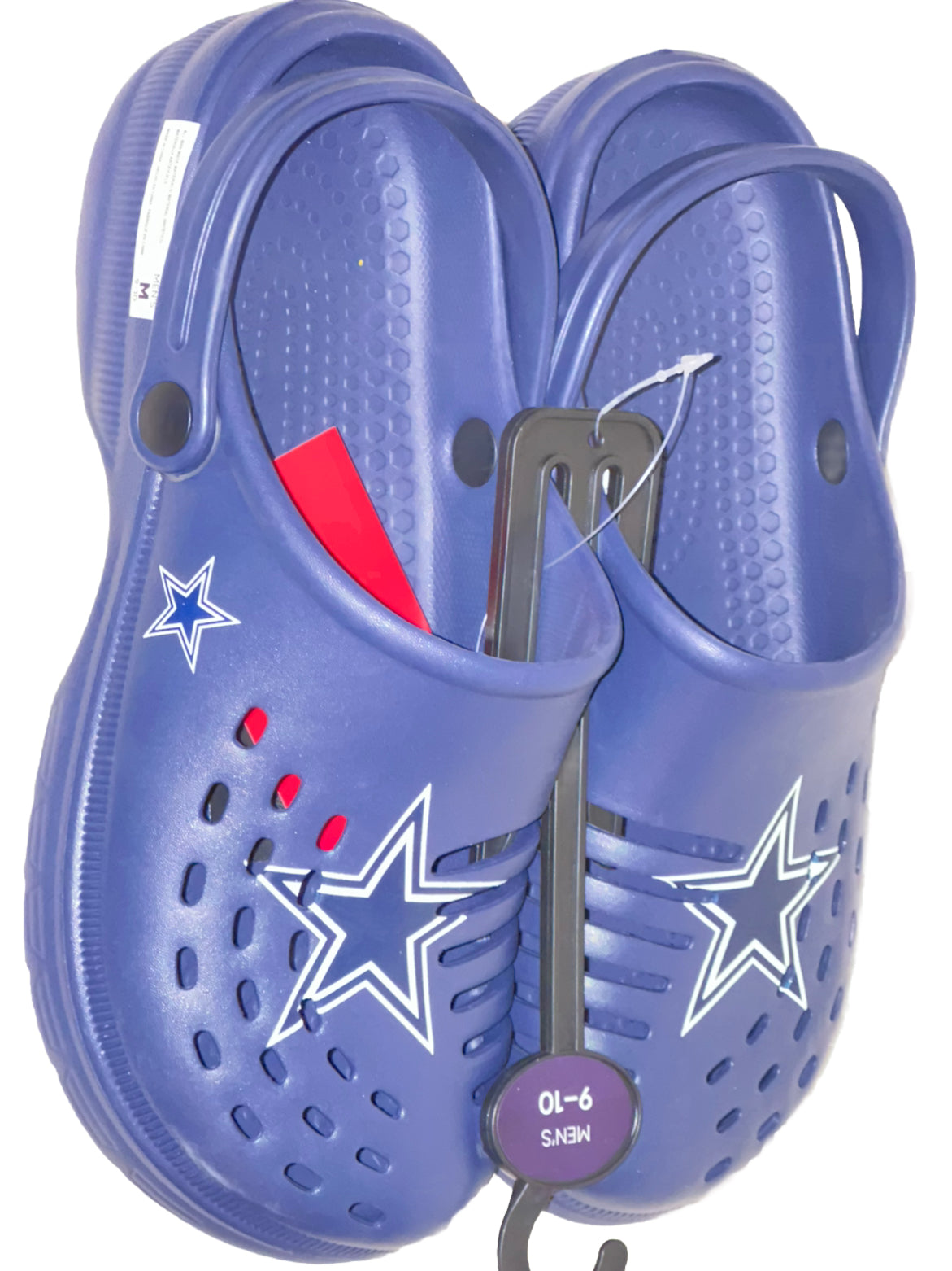 Dallas Cowboys FOCO Brand Navy Blue Men's Big Logo Solid Clog With Strap