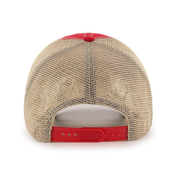 Los Angeles Angels '47 Brand Red Trawler Clean Up Adjustable Trucker Dad Hat