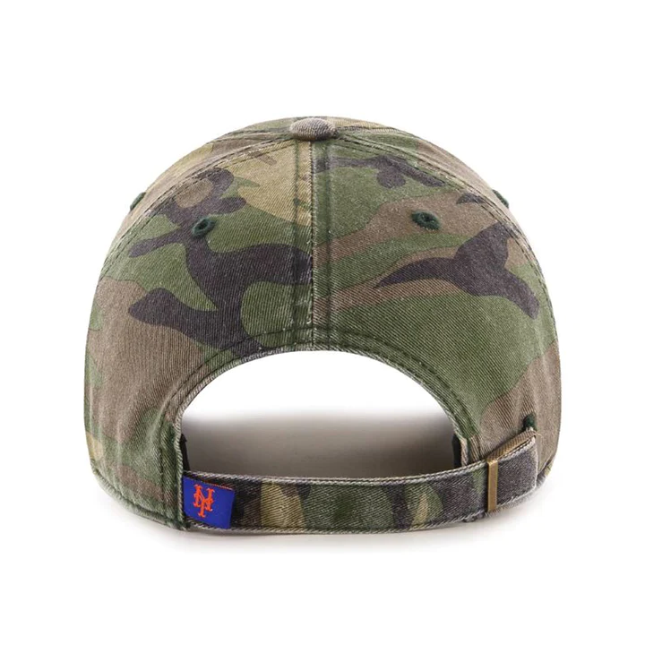 New York Mets '47 Brand Camo Clean Up Adjustable Dad Hat
