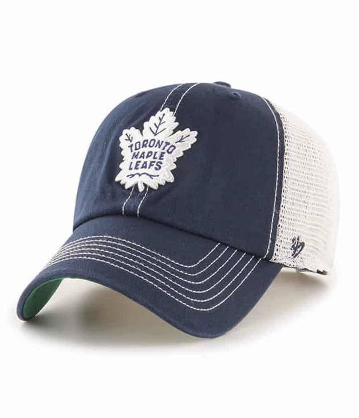 Toronto Maple Leafs '47 Brand Blue Trawler Clean Up Adjustable Trucker Dad Hat