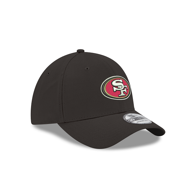 San Francisco 49ers New Era Black Team Classic 39Thirty Flex Fit Hat