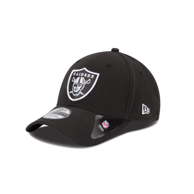 Las Vegas Raiders New Era Black Team Classic 39Thirty Flex Fit Hat