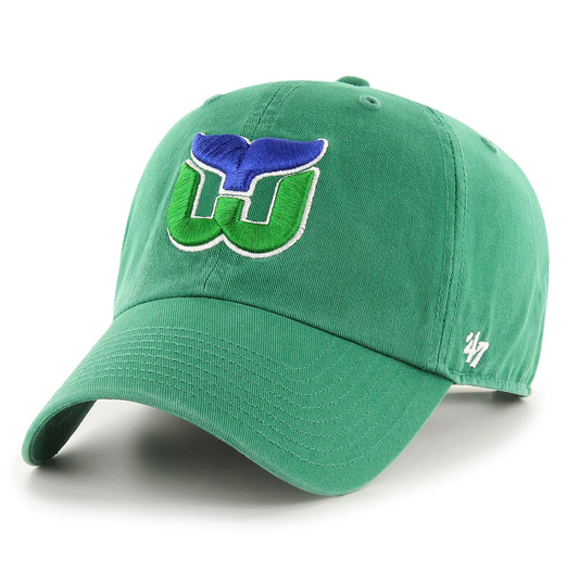 Hartford Whalers '47 Brand Green Clean Up Adjustable Dad Hat