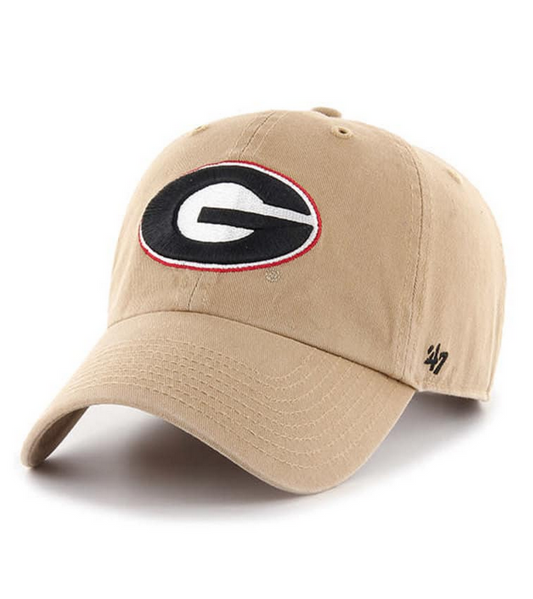 Georgia Bulldogs '47 Brand Khaki Clean Up Adjustable Dad Hat