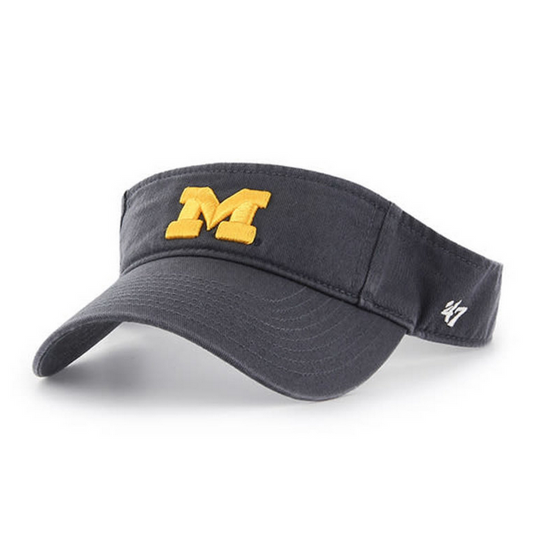 Michigan Wolverines '47 Brand Navy Blue Clean Up Visor Adjustable Dad Hat