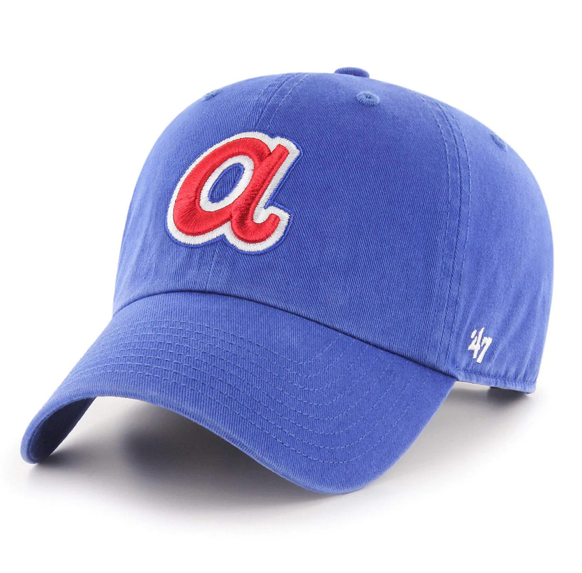47 Atlanta Braves Clean Up Camo Adjustable Strap Hat Dad Cap