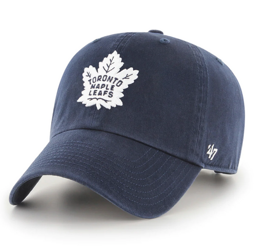 Toronto Maple Leafs '47 Brand Navy Blue Clean Up Adjustable Dad Hat