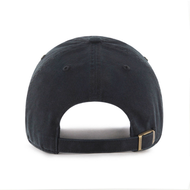 Atlanta Braves '47 Brand Black Clean Up Adjustable Dad Hat