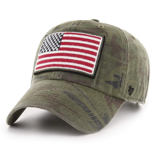 Operation Hat Trick '47 Brand Camo Clean Up Adjustable Dad Hat