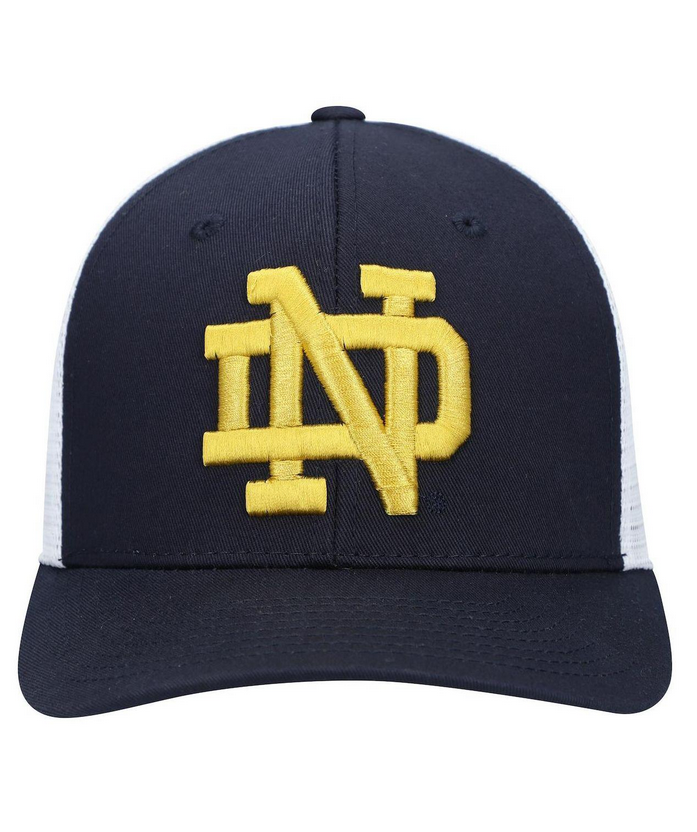 Notre Dame Fighting Irish Top Of The World Navy Trucker Snapback Adjustable Hat
