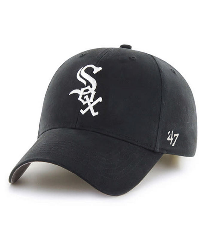 Youth Chicago White Sox '47 Brand Black MVP Adjustable Hat