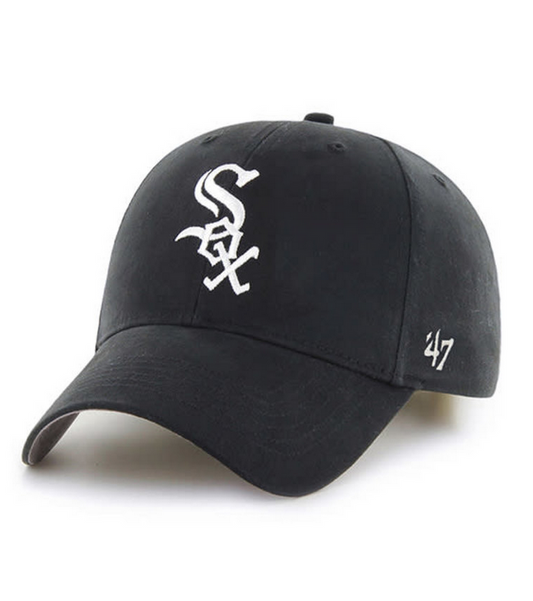 Youth Chicago White Sox '47 Brand Black MVP Adjustable Hat