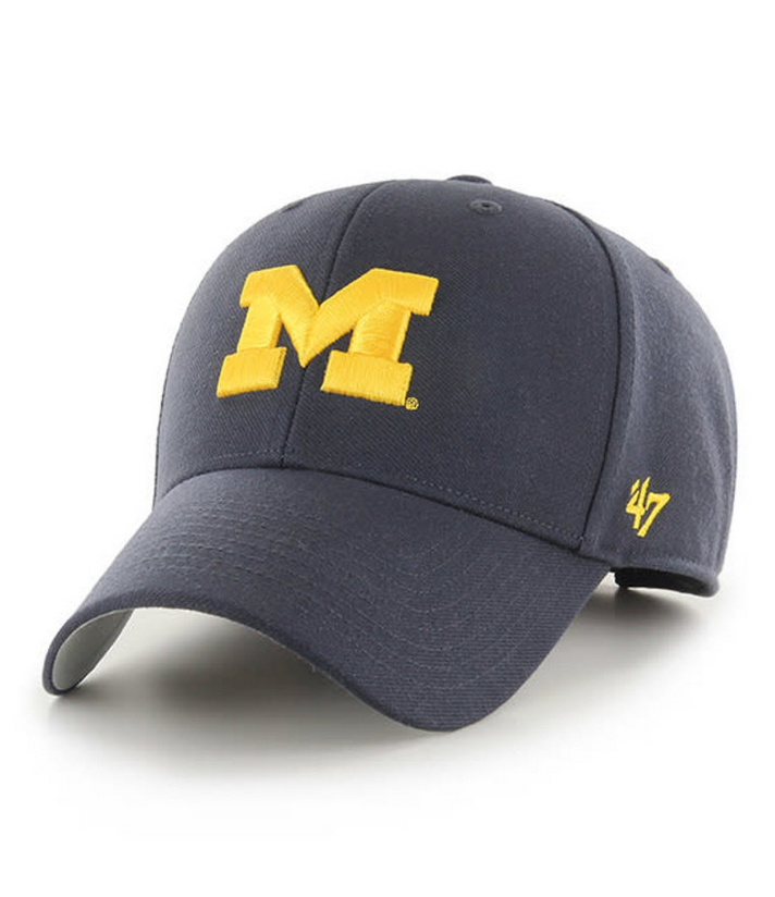 Michigan Wolverines '47 Brand Navy Blue Adjustable 47 MVP Hat