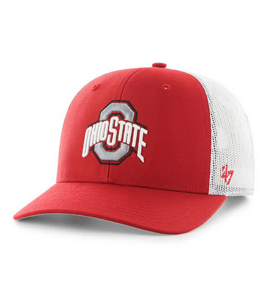 Ohio State Buckeyes '47 Brand Red Trucker Snapback Adjustable Hat