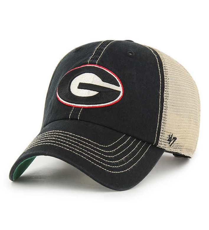 Georgia Bulldogs '47 Brand Black Trawler Clean Up Adjustable Trucker Dad Hat