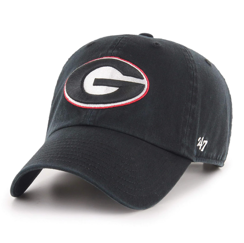 Georgia Bulldogs '47 Brand Black Clean Up Adjustable Dad Hat