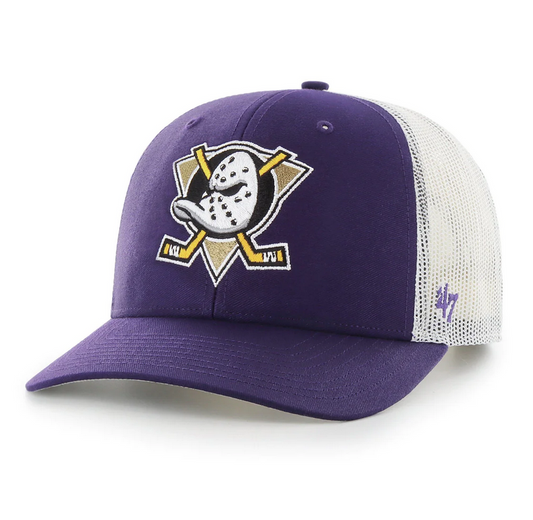 Anaheim Ducks '47 Brand Purple Trucker Adjustable Hat