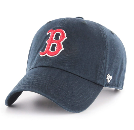 Boston Red Sox '47 Brand Navy Blue Clean Up Adjustable Dad Hat