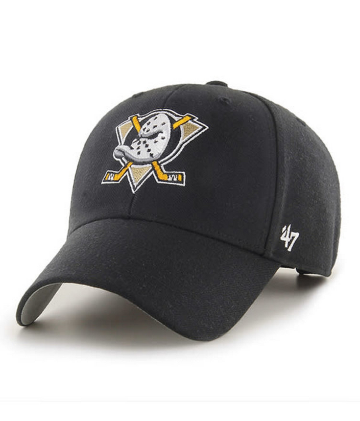 Anaheim Ducks '47 Brand Black Adjustable MVP Hat