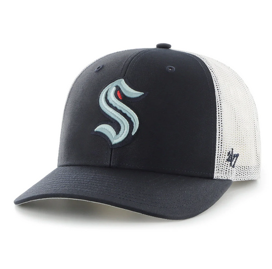 Seattle Kraken '47 Brand Navy Trucker Adjustable Snapback Hat