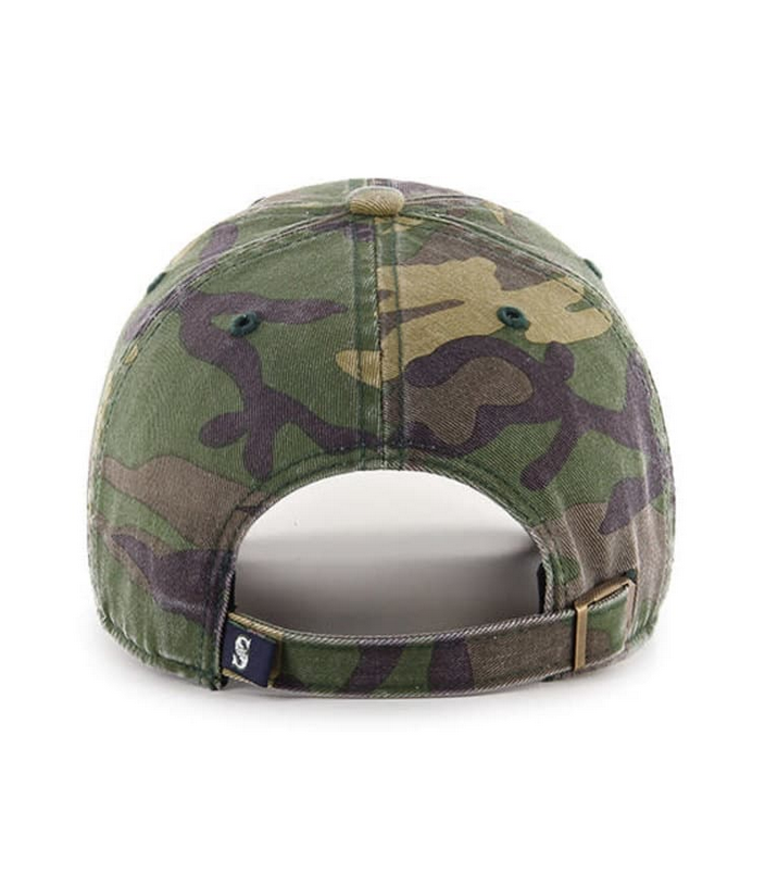 Seattle Mariners '47 Brand Camo Clean Up Adjustable Dad Hat