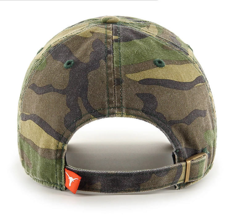 Texas Longhorns '47 Brand Camo Clean Up Adjustable Dad Hat