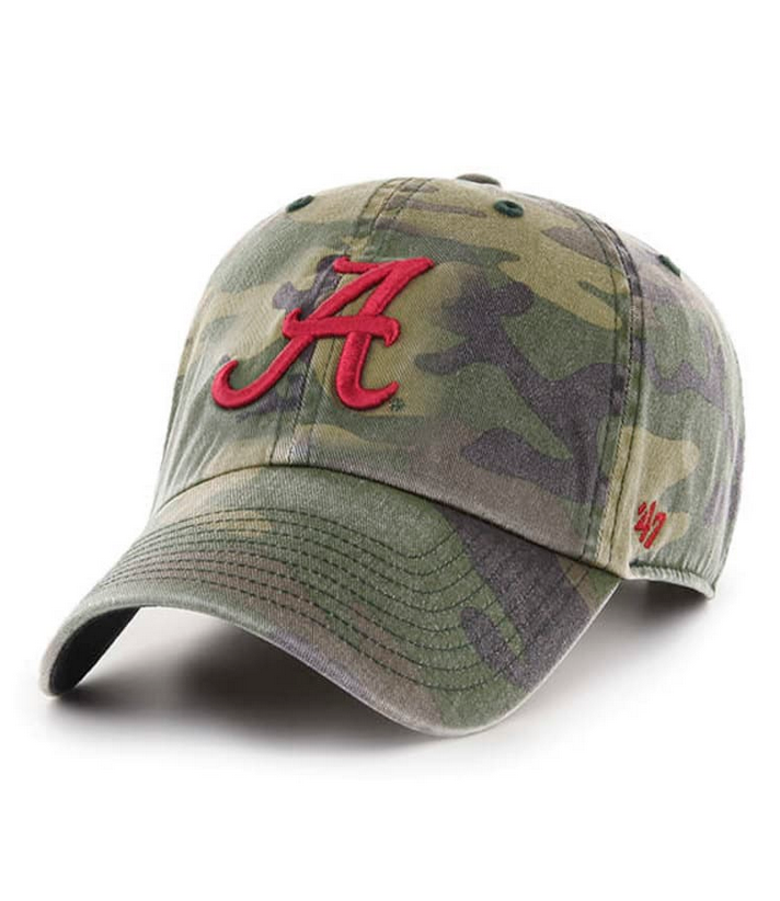 Alabama Crimson Tide '47 Brand Camo Clean Up Adjustable Dad Hat