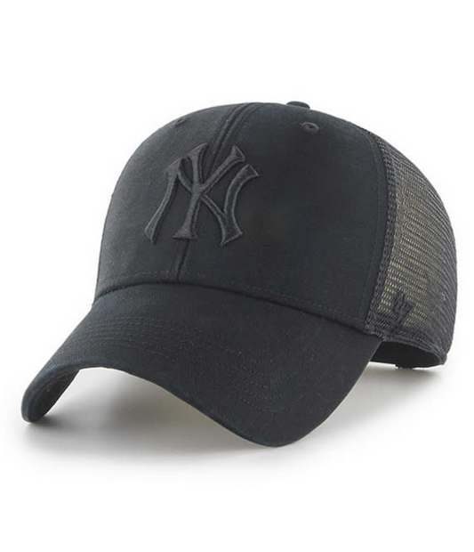 New York Yankees '47 Brand Black MVP Flagship Adjustable Trucker Hat