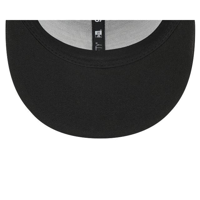 New York Mets New Era Black 9Fifty MLB Snapback Adjustable Trucker Hat