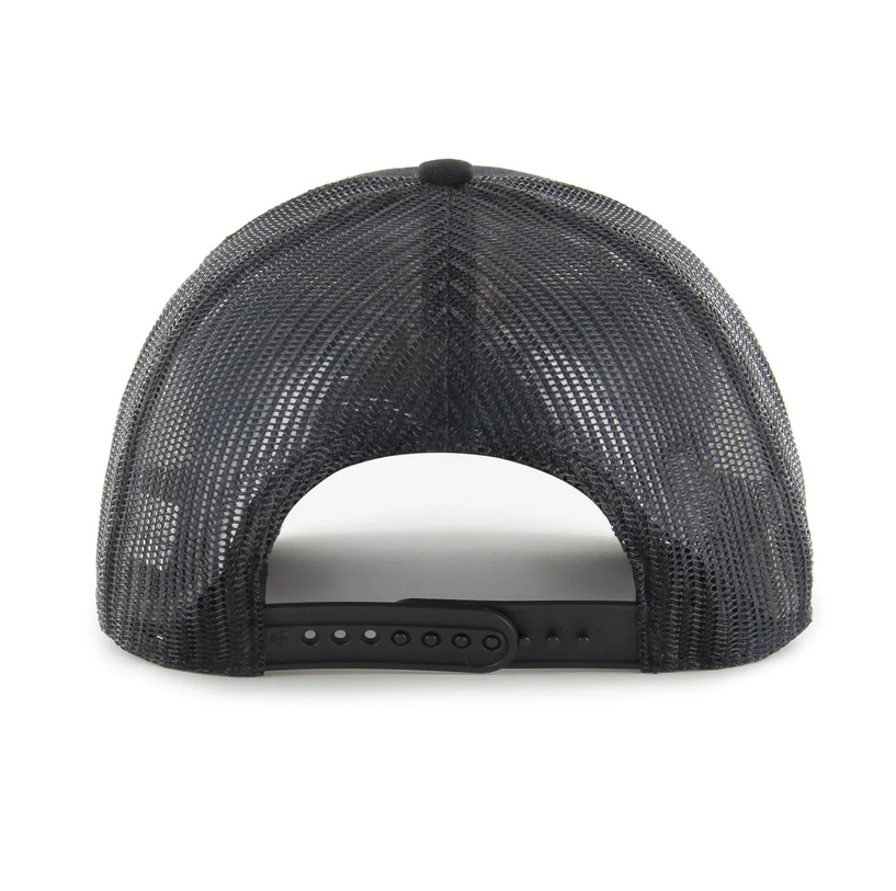 Philadelphia 76ers '47 Brand Black Trucker Snapback Adjustable Hat