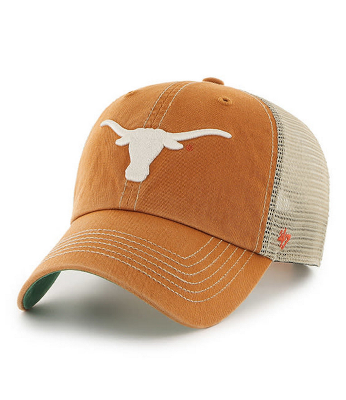 Texas Longhorns '47 Brand Orange Trawler Clean Up Adjustable Trucker Dad Hat