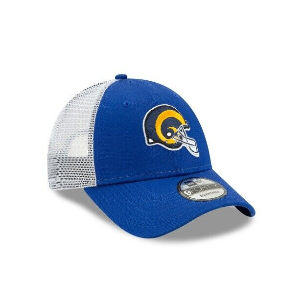 Los Angeles Rams New Era Blue 9Forty Adjustable Trucker 940 Hat