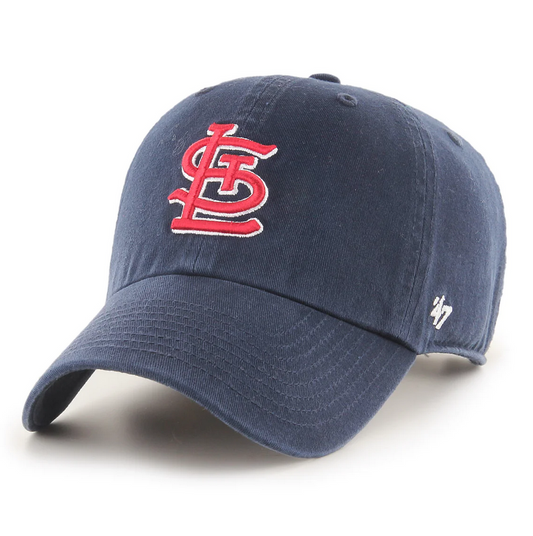 St. Louis Cardinals '47 Brand Navy Blue Clean Up Adjustable Dad Hat