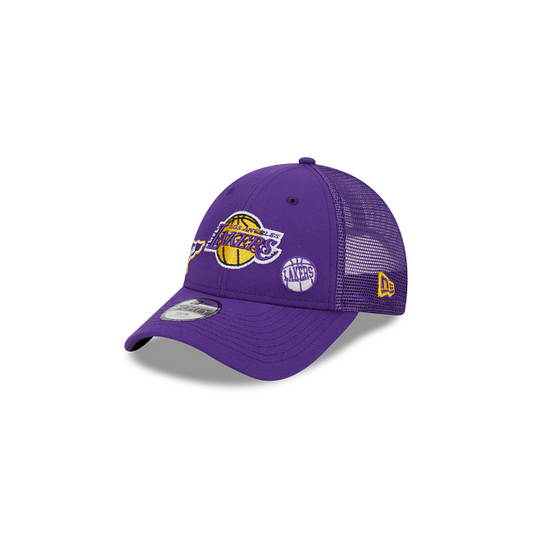 Youth Los Angeles Lakers New Era Purple 9Forty Trucker Hat
