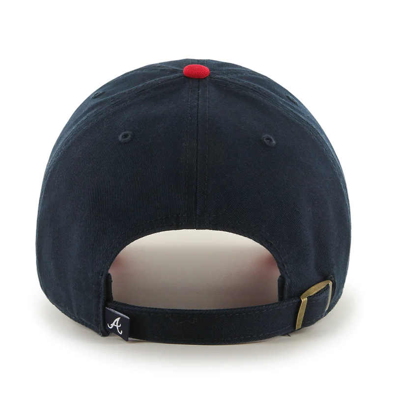 Atlanta Braves '47 Brand Navy Blue/Red Clean Up Adjustable Dad Hat