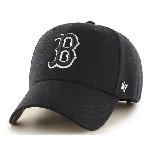 Boston Red Sox '47 Brand Black MVP Adjustable Hat