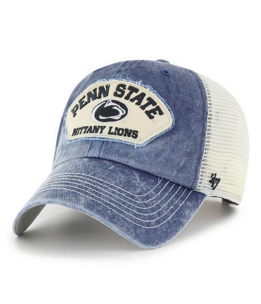 Penn State Nittany Lions '47 Brand Blue Denali Clean Up Trucker Dad Hat