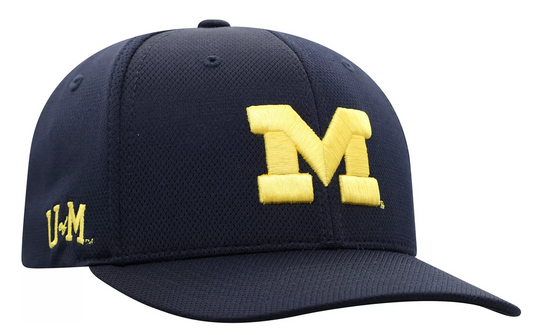 Michigan Wolverines Top Of The World Navy Blue Victory Flex Fit Hat